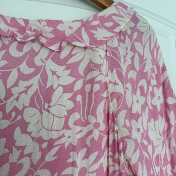 Free People Floral Pink and White Dress - Picture 14 of 16